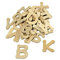 Buchstaben aus Holz, 2,5 cm, 52 Stück