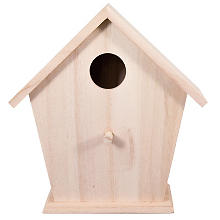 Vogelhaus aus Holz, 16 x 8 x 17,5 cm