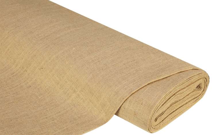 Rouleau de toile de jute naturel, largeur 60 mm