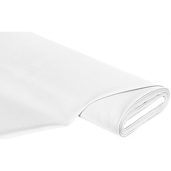Tissu gabardine en polyester, blanc