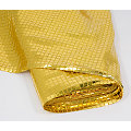 Tissu à paillettes carrées, or, 100 cm de largeur