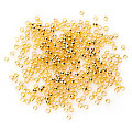 Quetschperlen, gold, 3 mm Ø, 500 Stück
