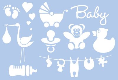 Pochoir bébé  acheter en ligne sur buttinette - loisirs créatifs