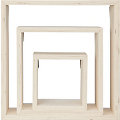 Set d´étagères en bois "cubes", set de 3 pièces
