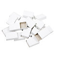 Mini Boîtes en carton, blanc, 5 x 3,5 x 1,5 cm, 30 pièces