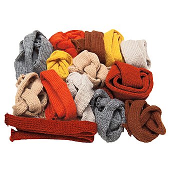 Set éco de petits manchons en tricot, couleurs d´épices, 14x 50 cm