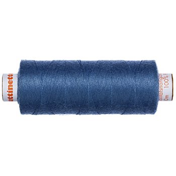 buttinette Fil à coudre universel, bleu jeans, grosseur : 100, bobine de 500 m