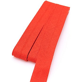 buttinette Biais en coton, rouge clair, largeur : 2 cm, longueur : 5 m