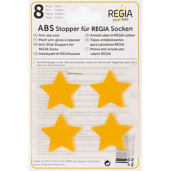 Regia ABS-Sockenstopper 'Sterne', gelb