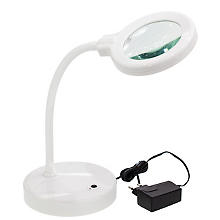 Lampe LED avec loupe, blanc