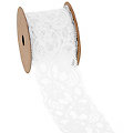 Spitzenband "elastisch", weiss, 50 mm, 3 m