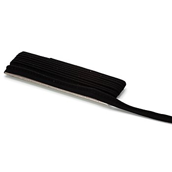 buttinette Jersey-Paspelband, schwarz, 3 mm Ø, 3 m