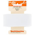 buttinette Ruban élastique "large", blanc, largeur : 50 mm, longueur : 5 m