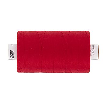 Fil à coudre en coton pour quilting, rouge, grosseur : 50, 1000 m