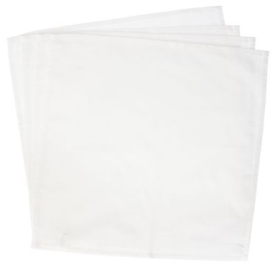 Serviette de table blanc 45x45 cm TEX