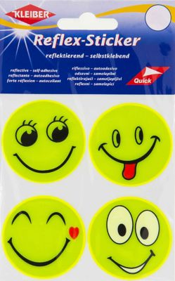 Autocollant réfléchissant Smiley pour enfants