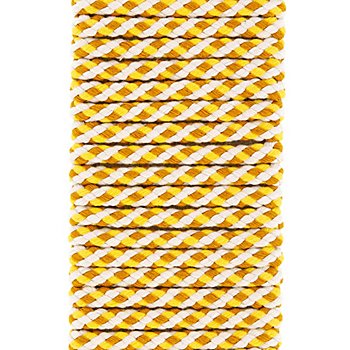 buttinette Kordel für Bekleidung, gelb color, Ø 8 mm, Länge: 5 m