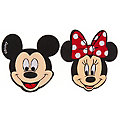Disney Écussons "Mickey et Minnie", dimension : 6,5 - 7 cm, contenu : 2 pièces