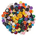 buttinette Set éco de boutons standard "multicolore", 1 - 2,3 cm Ø, 150 g