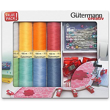 Gütermann Kit de couture avec bobines, pinces et épingles 