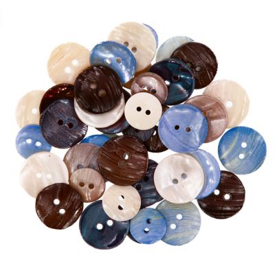 Boutons ronds en plastique couleurs Noël - Set de 300 - Boutons