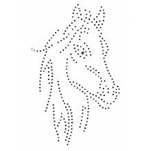 buttinette Strass-Applikation 'Pferd', Grösse: 9 x 14,5 cm