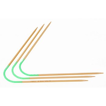 Neko Strumpfstricknadeln 'Bamboo Flex', gebogen, aus Bambus