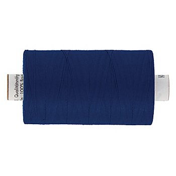 Fil à coudre en coton pour quilting, épaisseur : 50, bobine de 1000 m, bleu