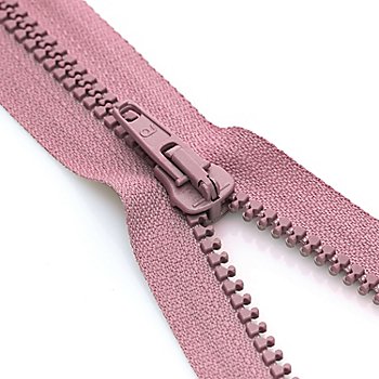 buttinette Reißverschluss mit Kunststoffkrampe in 5,8 mm, rosa, teilbar
