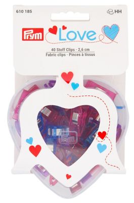 15 Pinces couture Prym Love, 2,6cm et 5,5cm, multicolore