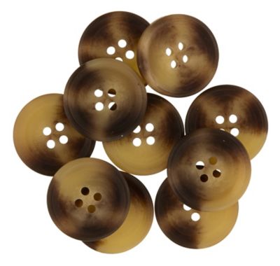 buttinette Jacken- und Hosenknöpfe, Größe: 25 mm, Inhalt: 10 Stück