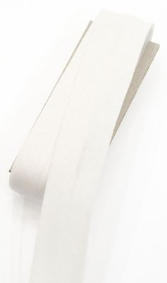 buttinette Baumwoll-Schrägband, weiss, Breite: 3 cm, Länge: 5 m