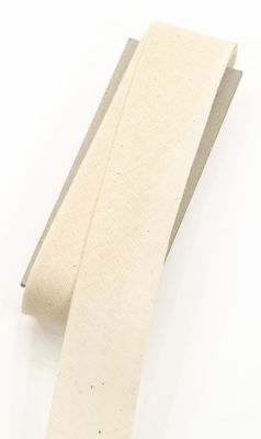 buttinette Baumwoll-Schrägband, natur, Breite: 3 cm, Länge: 5 m