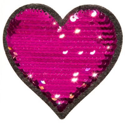 Kleiber Wende-Applikation 'Herz', 9 cm