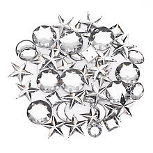 Pierres strass à coudre, 10–20 mm, 50 g