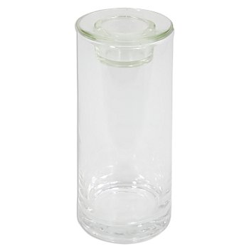 Glasgefäß, 21,5 cm, 9 cm Ø