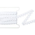 Galon de dentelle aux fuseaux, blanc, largeur : 2 cm, longueur : 10 m