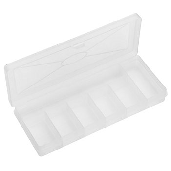 Boîte de rangement en plastique, 25 x 10 x 3,5 cm