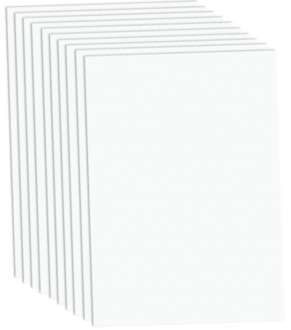 Papier cartonné, blanc, 50 x 70 cm, 10 feuilles  acheter en ligne sur  buttinette - loisirs créatifs