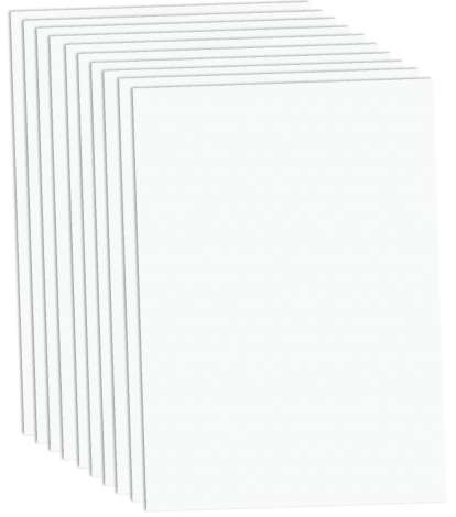 Papier cartonné blanc Natural A4 325g 10 feuilles - Mille et Une