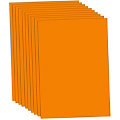 Carton teinté orange, 50 x 70 cm, 10 feuilles