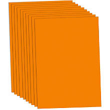 Kunst und Handwerk Basteln und Dekorieren mit Papier Einladungen Scrapbooking ideal für Karten 20 x Blatt Orange 250g Tonkarton DIN A4 210x297mm Burano 