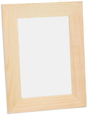 Cadre photo 3D en bois, avec vitre, 31,5 x 22,5 x 4,5 cm