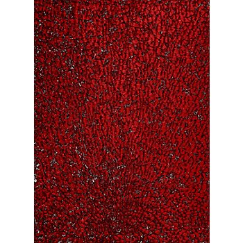 Mosaïque craquelée, rouge, 15 x 20 cm