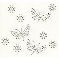 buttinette Strass-Applikationen "Schmetterlinge", Größe: 2&ndash;5,5 cm, Inhalt: 10 Motive