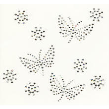 buttinette Strass-Applikationen 'Schmetterlinge', Größe: 2–5,5 cm, Inhalt: 10 Motive