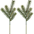 Branches de sapin artificiel, vert, 38 cm, 2 pièces