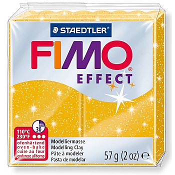 Pâte FIMO Effect, doré scintillant, 57 g