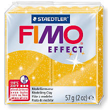 Fimo effect, glittergold, 57 g