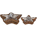 Rebenpflanzkörbe-Set "Sterne", 25 cm und 34 cm, 2 Stück